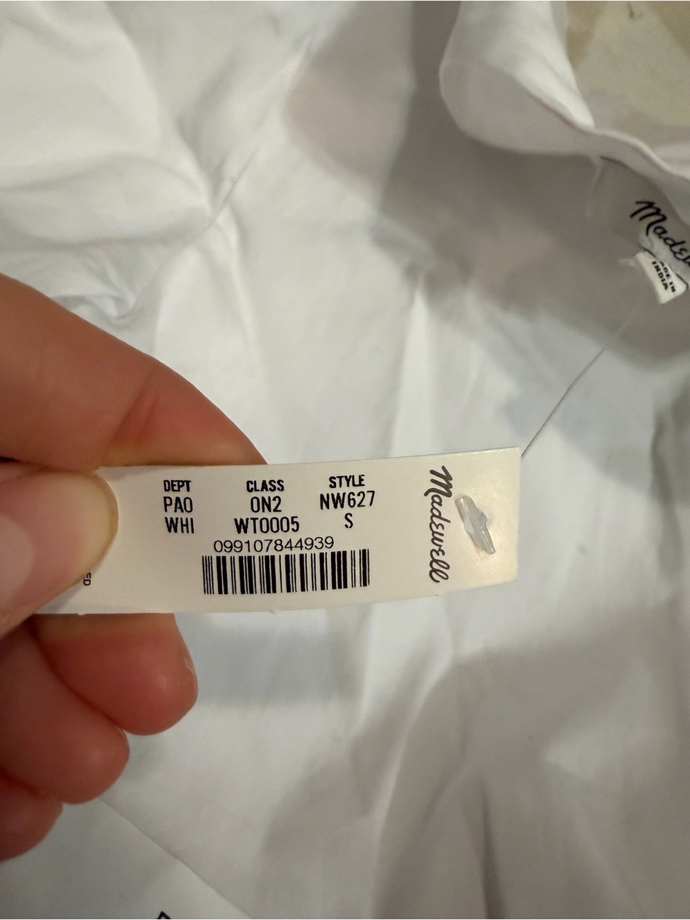Madewell white Puff-Sleeve Button-Up Shirt - Picture 4 of 5